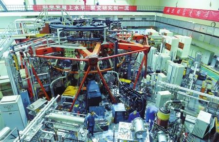 10月19日，核工业西南物理研究院内的中国环流器二号装置。